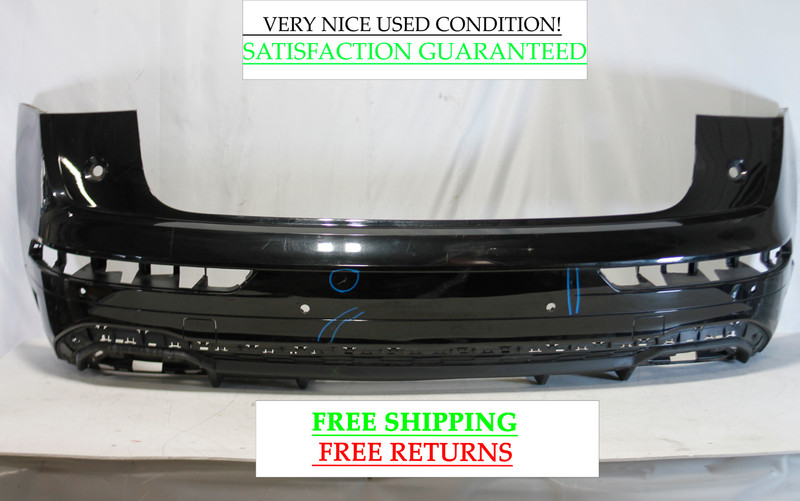 2018-2020 Audi SQ5 Rear Bumper Cover With Sensor Holes Oem