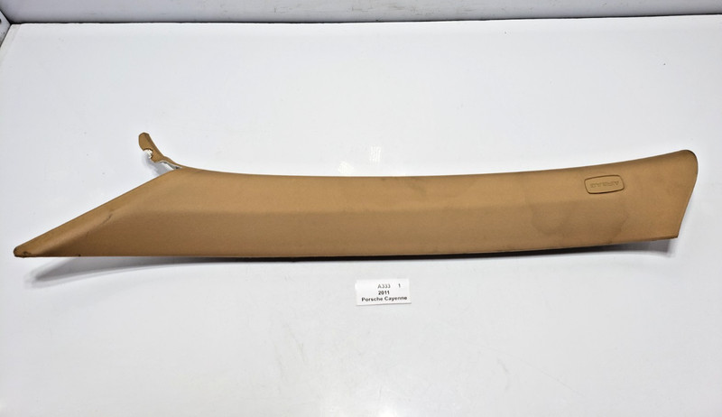 ✅ 11-18 OEM Porsche Cayenne 958 Front Left Driver A Pillar Trim Panel Beige*