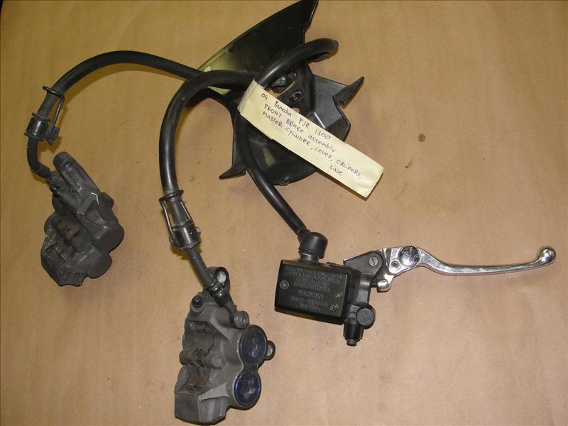 2004 YAMAHA FJR 1300 FRONT BRAKE ASSEMBLY CALIPER LEFT RIGHT LEVER FJR1300 04