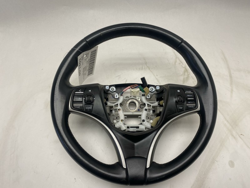 2014-2020 ACURA RLX STEERING WHEEL LEATHER BLACK W/ CONTROL SWITCH OEM
