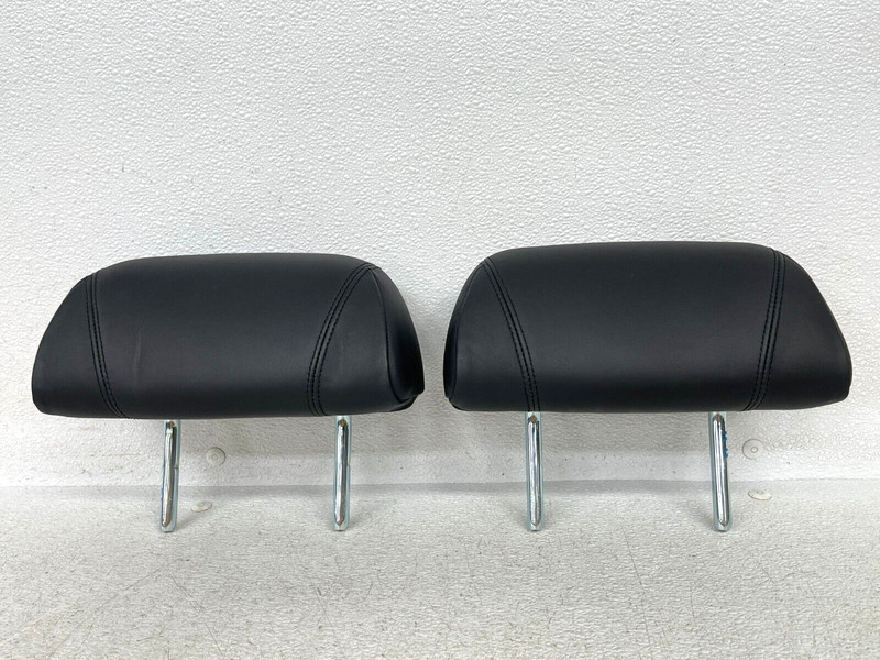 ⭐2012-2018 BMW 650I REAR LEFT & RIGHT HEADREST SET BLACK LEATHER OEM LOT2402