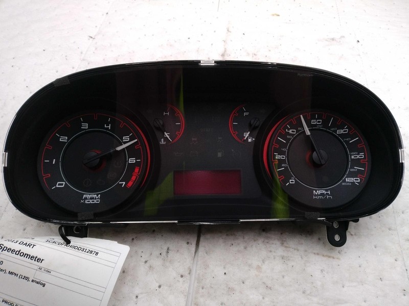 2013 Dodge Dart Speedometer Gauge Black OEM 5091895AC 117k Miles