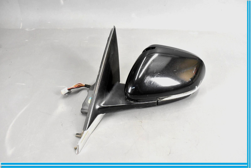 10-15 Jaguar XFR XF X250 Front Left Driver Side Mirror Blue w/ Blind Spot OEM