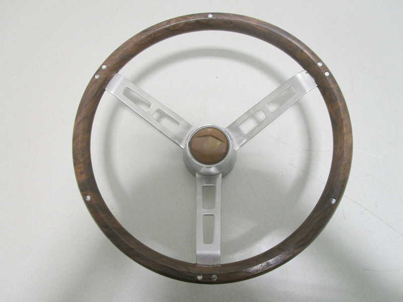 1985 Sea Sprite Continental Mark 1 Steering 13.5" Wheel 3 Spoke Stainless Steel