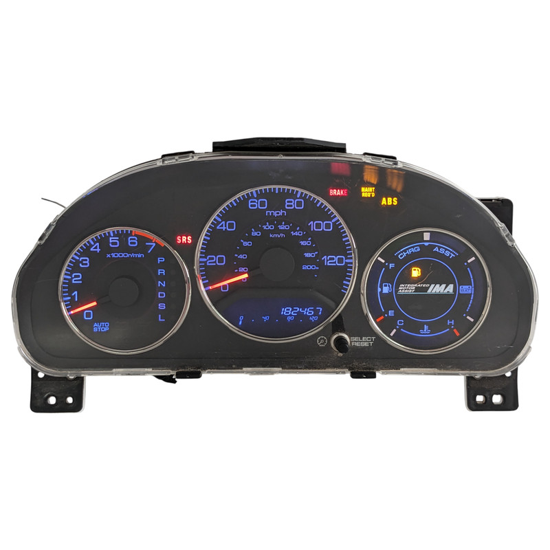 2003-2005 Honda Civic Hybrid AT Instrument Cluster Speedometer 78100S5BA700 182K