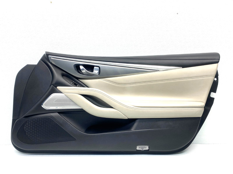 17-22 INFINITI Q60 COUPE FRONT RIGHT INTERIOR DOOR PANEL BIEGE OEM A0.51