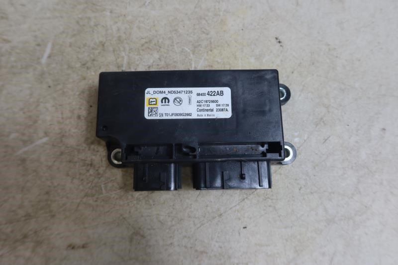 2018-2023 Jeep Wrangler JL OEM SRS Occupant Restraint Module 68400422