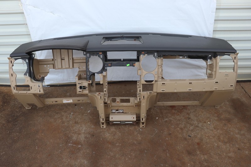2010-2012 FORD F150 DASH DASHBOARD INSTRUMENT PANEL COVER TAN OEM
