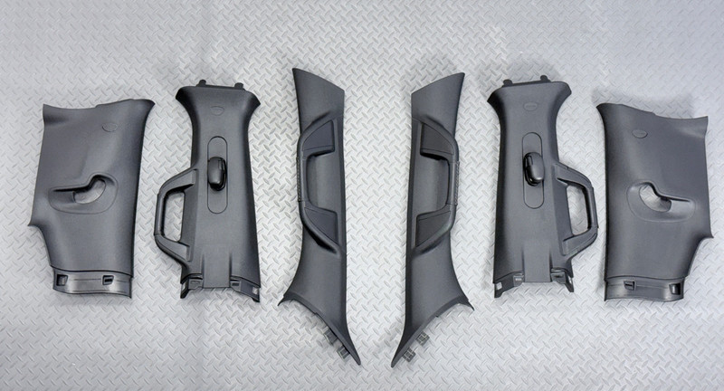 ✅ 2019-26 RAM 1500 5th Gen LIMITED OEM A-B-C-PILLAR MOLDING SET Black TRIM PANEL