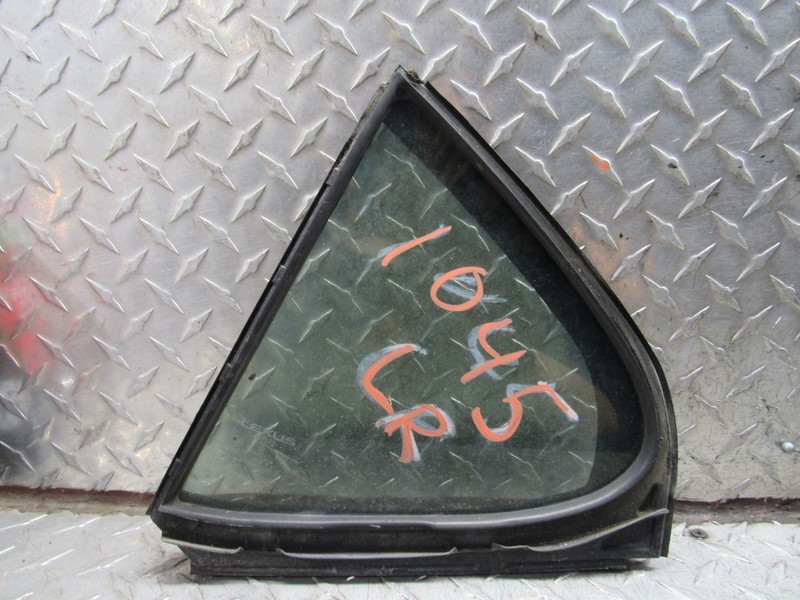 0607 08 09 10 11 12 13 LEXUS IS250 LEFT DRIVER REAR DOOR VENT GLASS