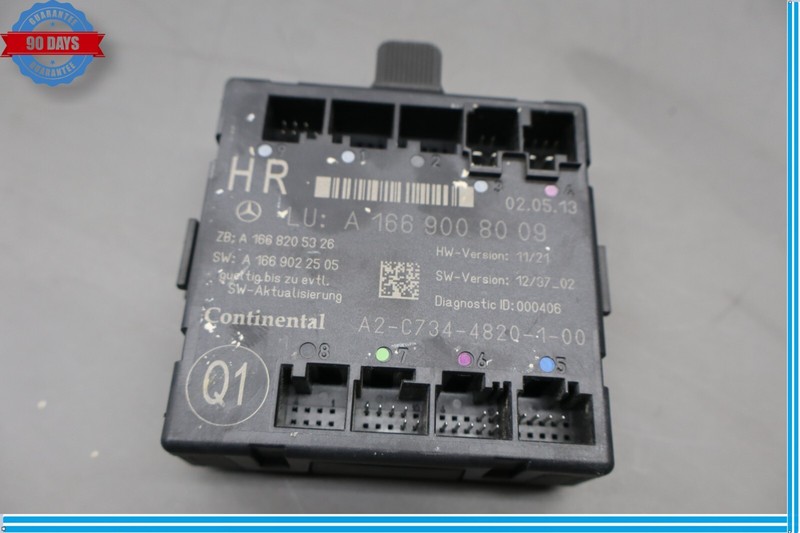 12-19 Mercedes X166 GL450 ML350 GLE350 Rear Right Side Door Control Module Oem