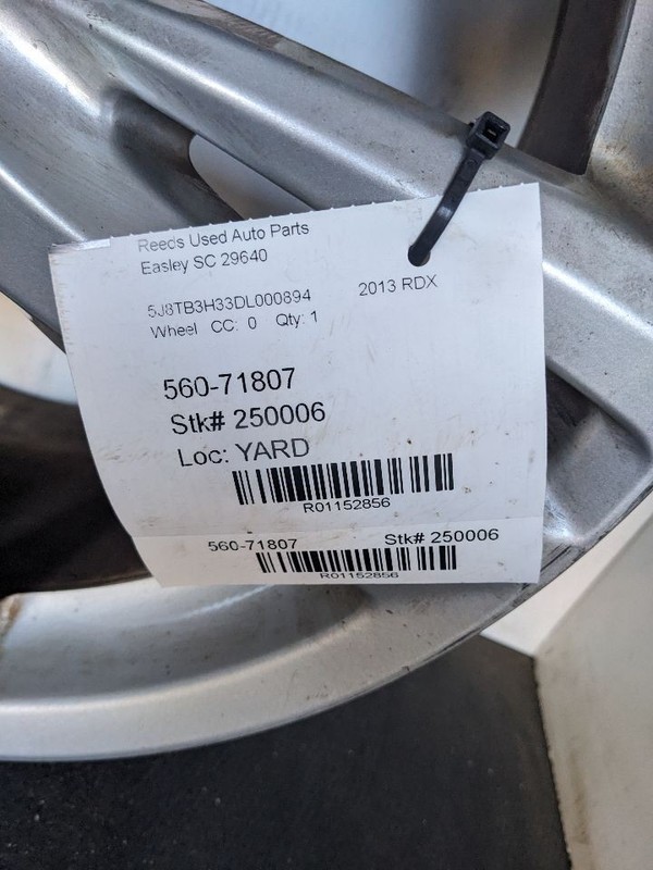 Wheel 18x7-1/2 10 Spoke Alloy Fits 13-15 RDX 1152856