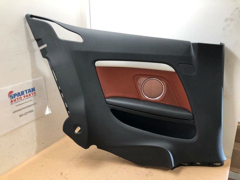 2008-2010 AUDI S5 REAR LEFT DRIVER SIDE QUARTER DOOR TRIM PANEL BLACK OEM