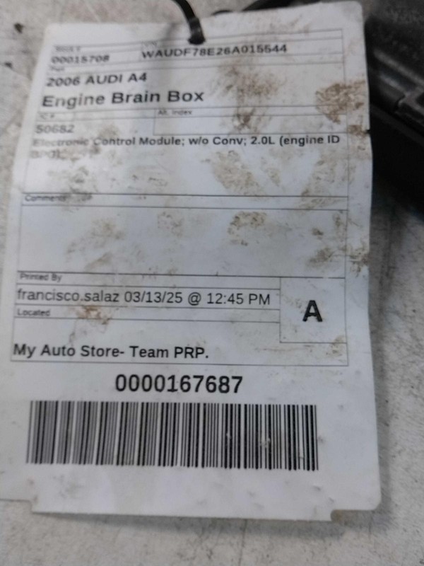 2006 AUDI A4 Engine Control Module ECM 8E0910115M OEM Used 114K Miles