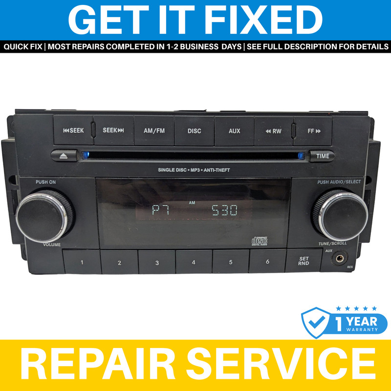08 09 10 11 12 Jeep Chrysler Dodge Ram RES Radio Cd Disc Player -REPAIR SERVICE!