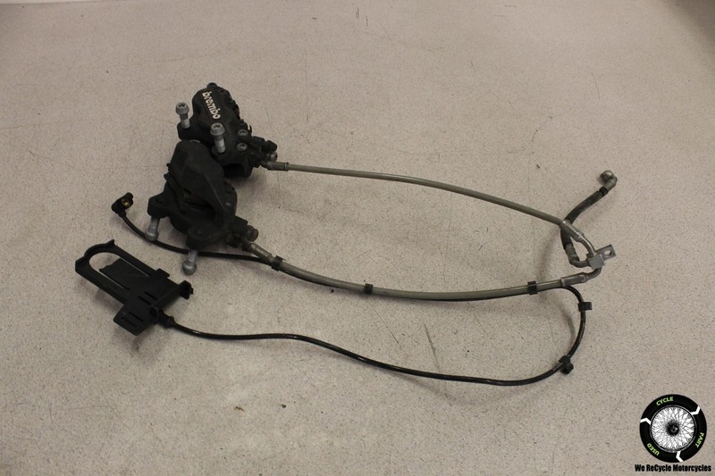 2015 BMW F800GT FRONT BRAKE CALIPERS LINES HOSES ABS SENSOR F 800 GT 15