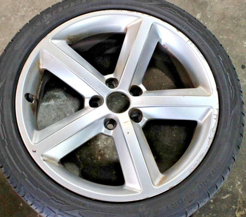 09-12 AUDI 2.0L A4 WHEEL RIM 18" 18 inch 8K0601025Q OEM 5 SPOKE NO TIRE 3