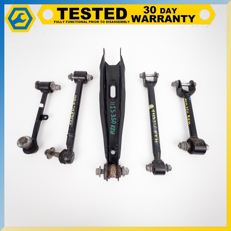 10-13 LEXUS IS350 IS250 REAR RIGHT SUSPENSION CONTROL ARM SET OF 5 OEM