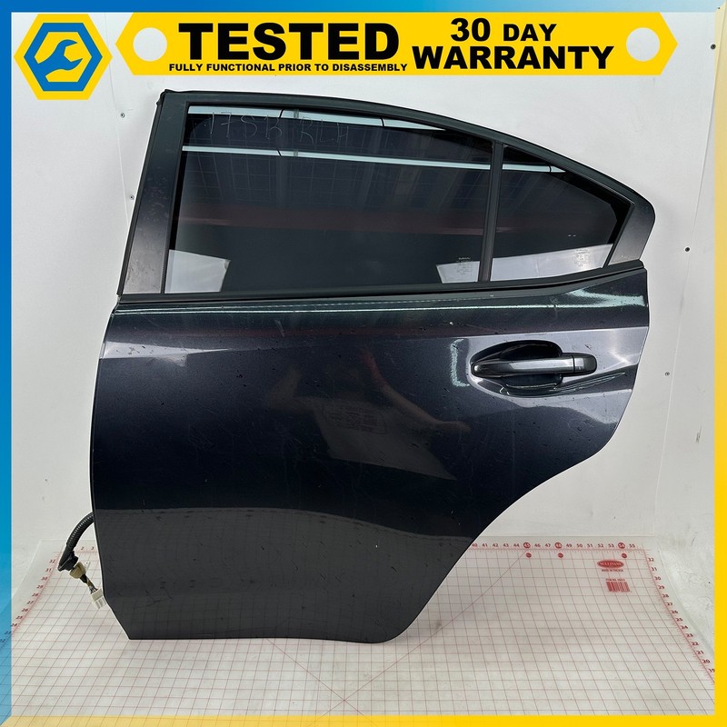 17-22 SUBARU WRX SEDAN REAR LEFT DRIVER SIDE DOOR SHELL 61K GRAY OEM