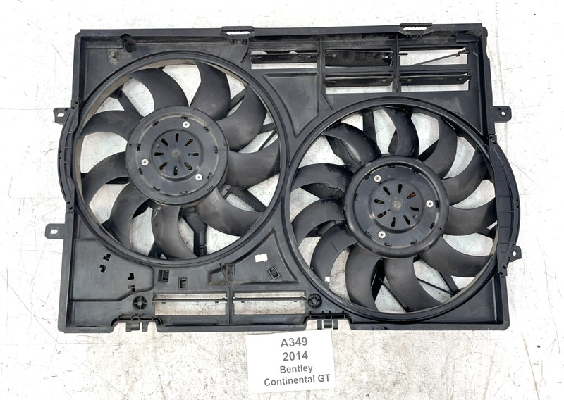 ✅ 13-17 OEM Bentley Continental GT 4.0L Radiator Cooling Fan Motor Assembly