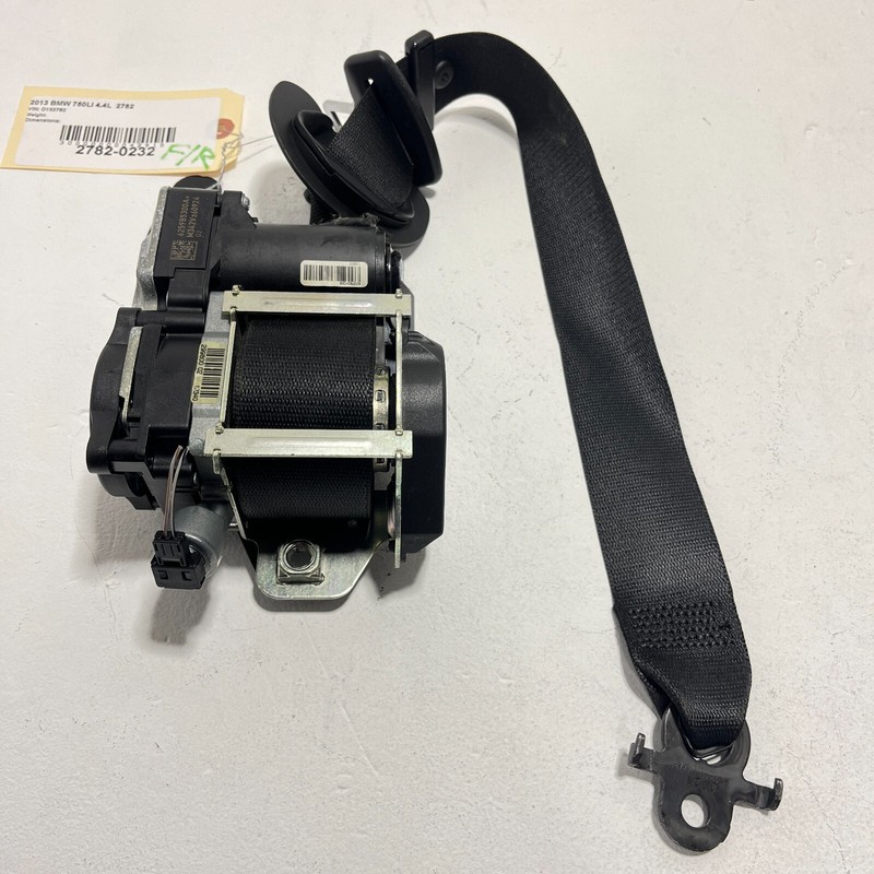 2009-2015 BMW 750 LI FRON RIGHT PASSENGER SEAT BELT SEATBELT RETRACTOR BLACK OEM