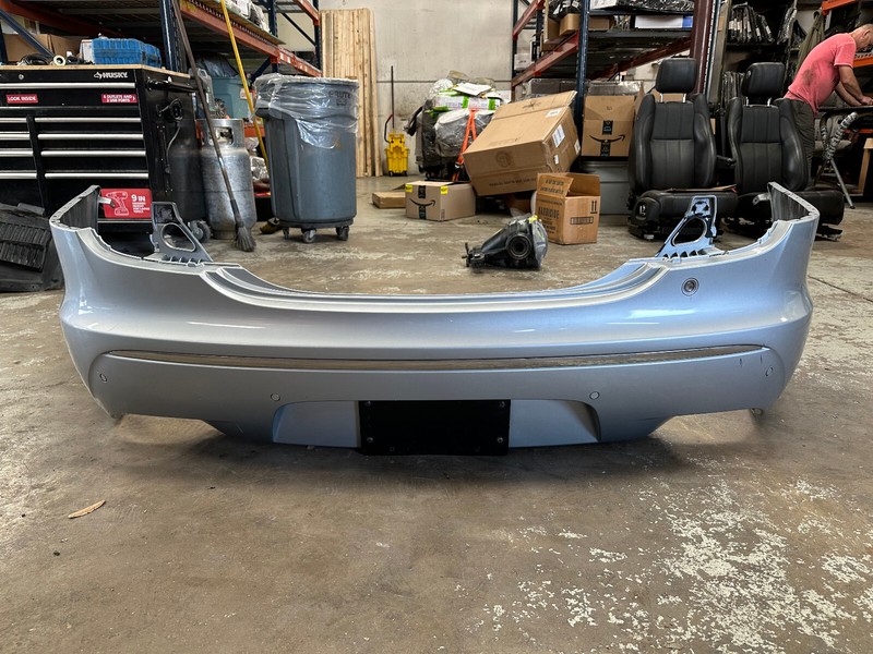 10-15 JAGUAR XJ XJR REAR BUMPER COVER Silver OEM
