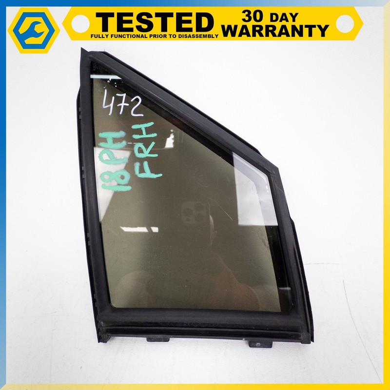 16-22 TOYOTA PRIUS FRONT RIGHT PASSENGER SIDE QUARTER WINDOW GLASS OEM