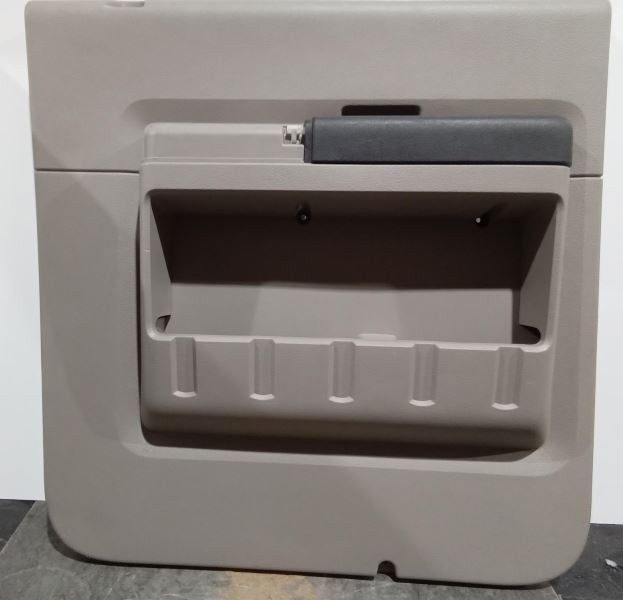 2008-2010 Ford F-250 F-350 Lariat Crew RH Rear Door Trim Panel Power Gray Trim 8