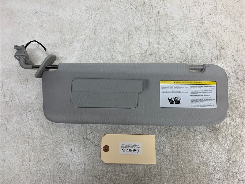 Tesla Model Y Left Sunvisor 1490405-01-A 49059 B104