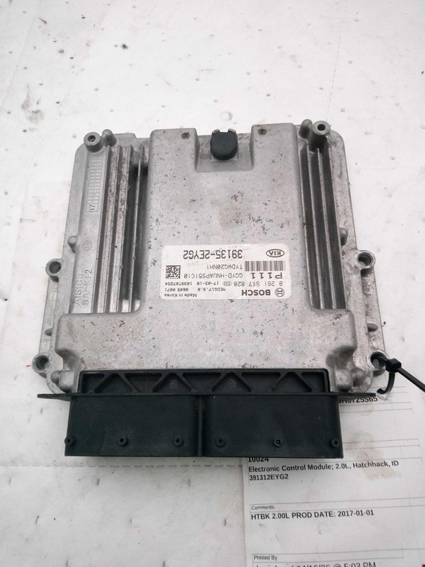 Used Engine Control Module (ECM) fits: 2017 Kia Forte Electronic Control Module