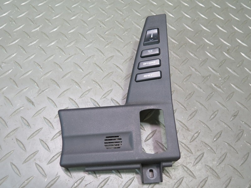 2004-2006 CADILLAC XLR RIGHT SIDE LOWER SPEEDOMETER TRIM BEZEL W/ BUTTON