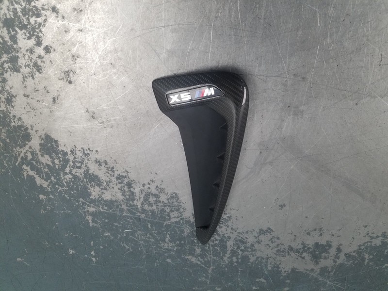 2015 BMW X5M F85 Right Fender Wing Air Vent Grill - Carbon #9227 VV5