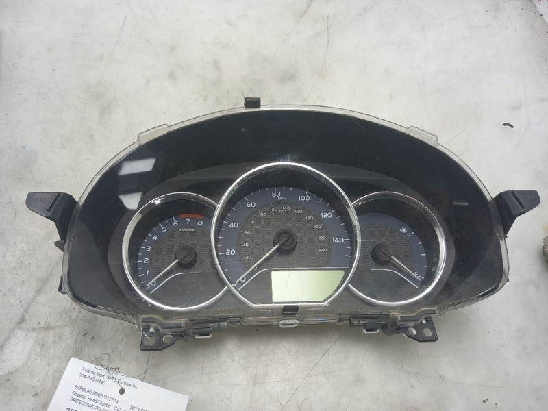 14 15 16 TOYOTA COROLLA SPEEDOMETER CLUSTER MPH 83800-0ZX10