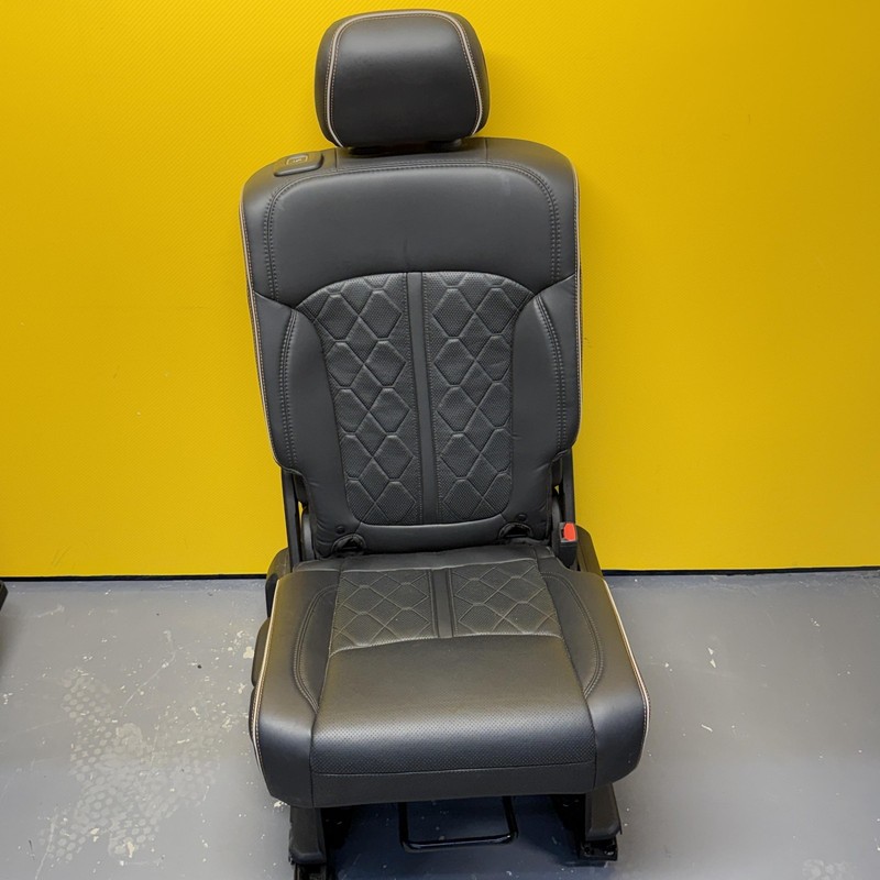 2022-2025 JEEP GRAND WAGONEER RIGHT REAR 2ND ROW WHOLE SEAT ASSY BLK LEATHER