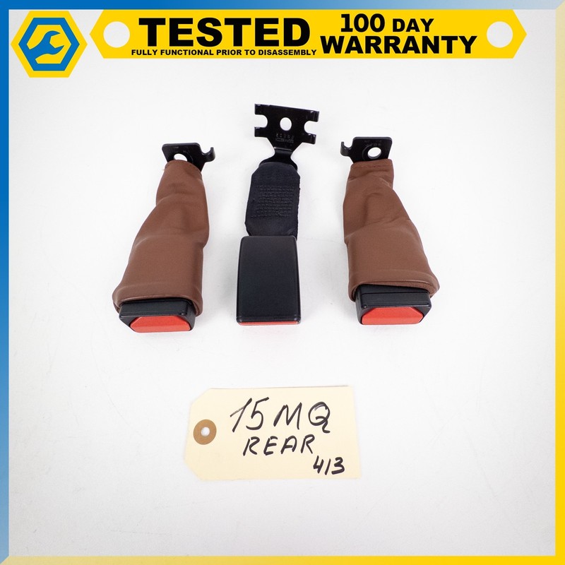 14-19 MASERATI QUATTROPORTE REAR RIGHT & LEFT SIDE SEAT BELT BUCKLE SET OF 3 OEM