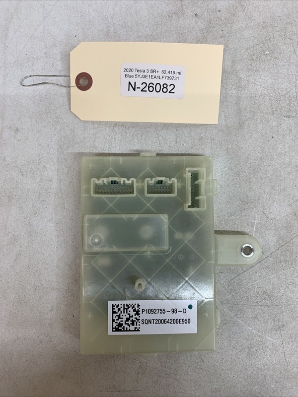 ⚡️17-20 TESLA 3 Y CHARGEPORT ECU COMPUTER MODULE1092755-98-DN-26082 B135
