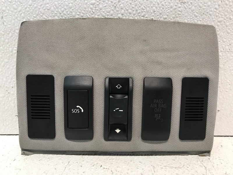2008 BMW E60 535i Sunroof Button Trim Panel Gray OEM 7037685