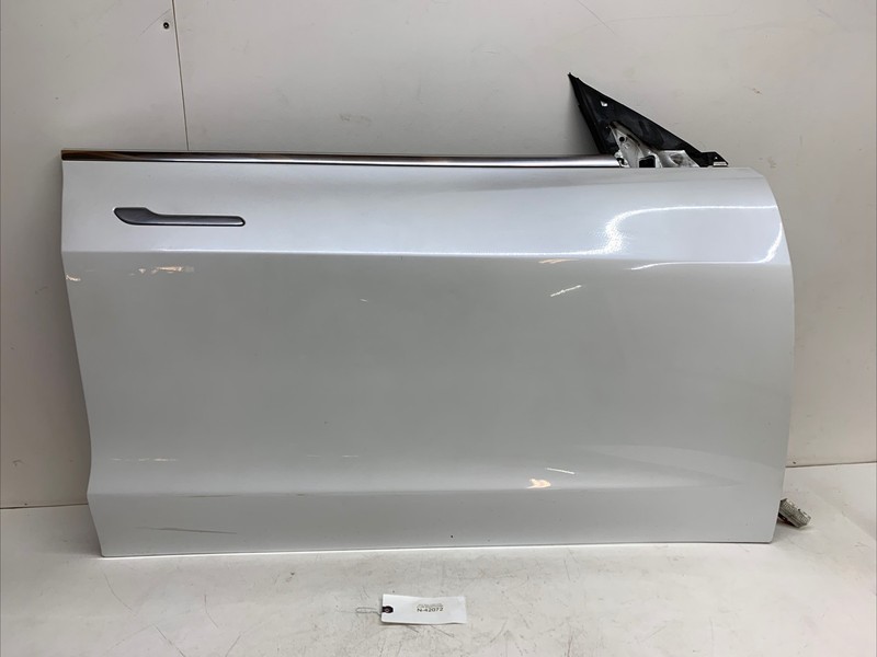 2017-2020 Tesla Model 3 Front Right Exterior Door Shell Panel White OEM 42072