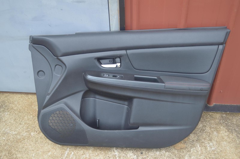 2015-2016 SUBARU WRX FRONT RIGHT PASSENGER DOOR PANEL TRIM COVER LEATHER OEM