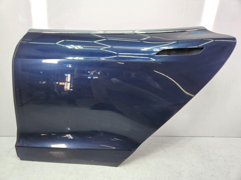 ✅ 12-16 OEM Tesla Model S Rear Left Driver Side Door Shell Panel Blue PMMB*
