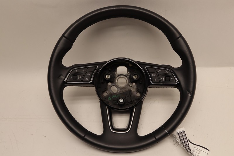 2017-2019 AUDI A4 DRIVER STEERING WHEEL LEATHER BLACK W/ SHIFT PADDLES OEM
