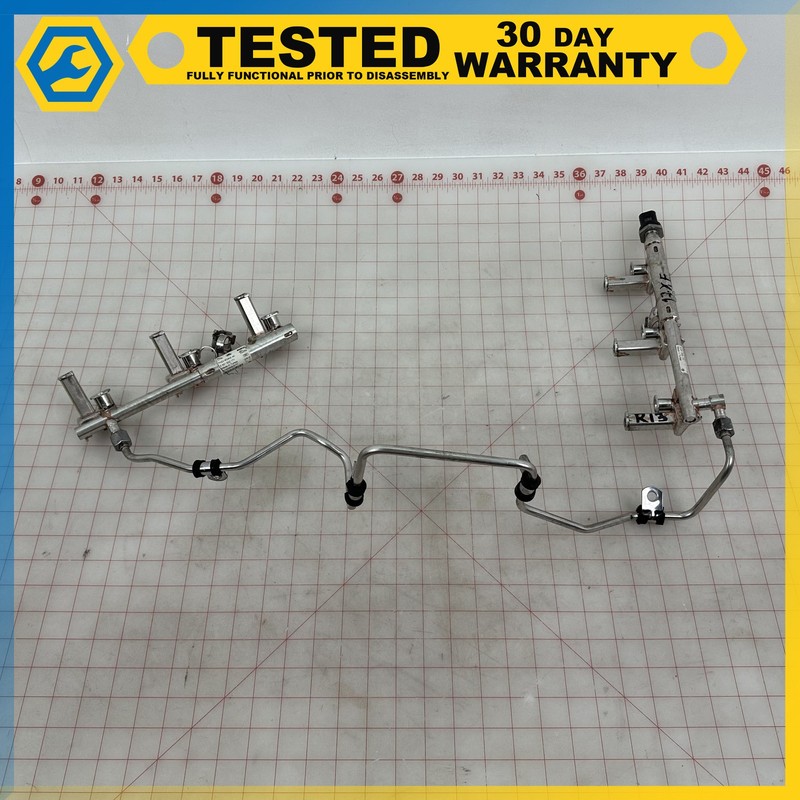 17-19 JAGUAR XE 3.0L engine LEFT RIGHT SIDE FUEL INJECTOR RAIL SET OEM