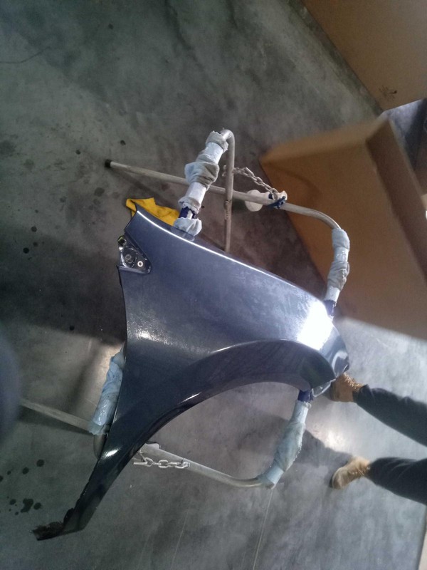 2014 Nissan Rogue Right Fender Blue 498224 157K Miles Used Auto Part