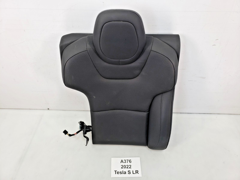 ✅ 21-23 OEM Tesla Model S Rear Right Passenger Seat Upper Cushion Leather Black