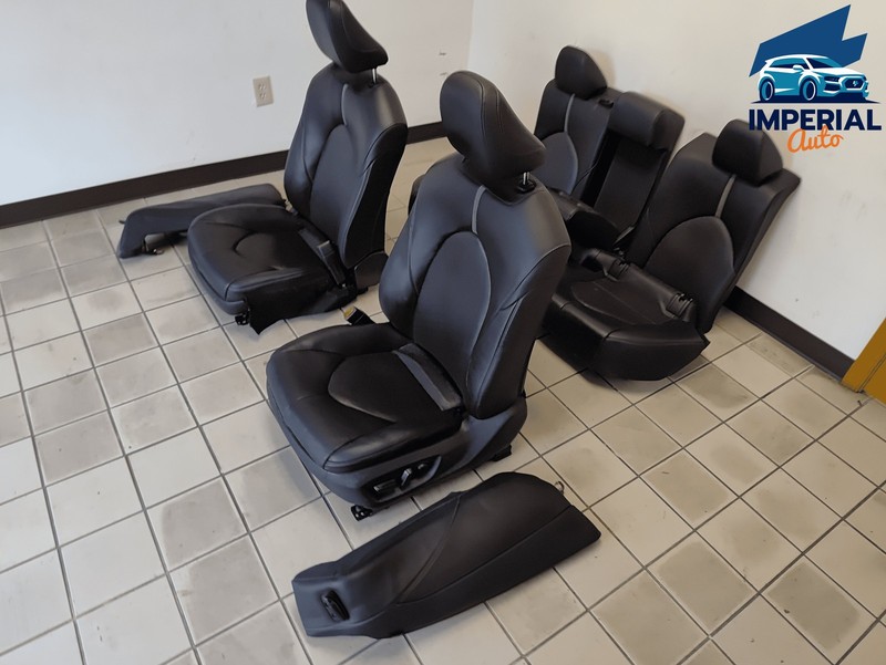 2018-2020 TOYOTA CAMRY XSE FRONT REAR ROW SEAT COMPLETE SET BLACK LEATHER OEM