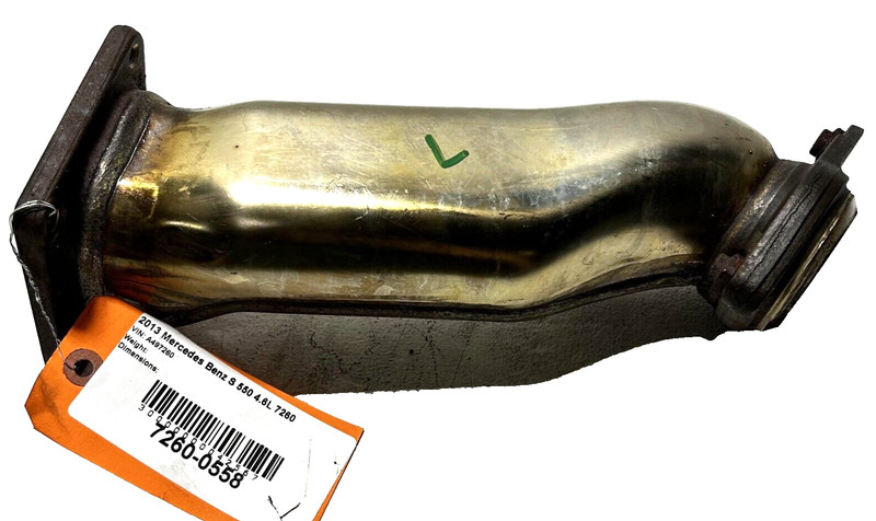 2012-2013 Mercedes W221 S550 Left Driver Side Exhaust Pipe Turbocharger OEM
