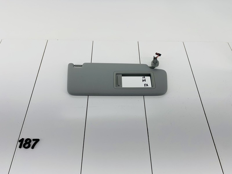 17-20 AUDI A4 B9 FRONT RIGHT PASSENGER SIDE HEADLINER SUN VISOR SHADE GRAY OEM