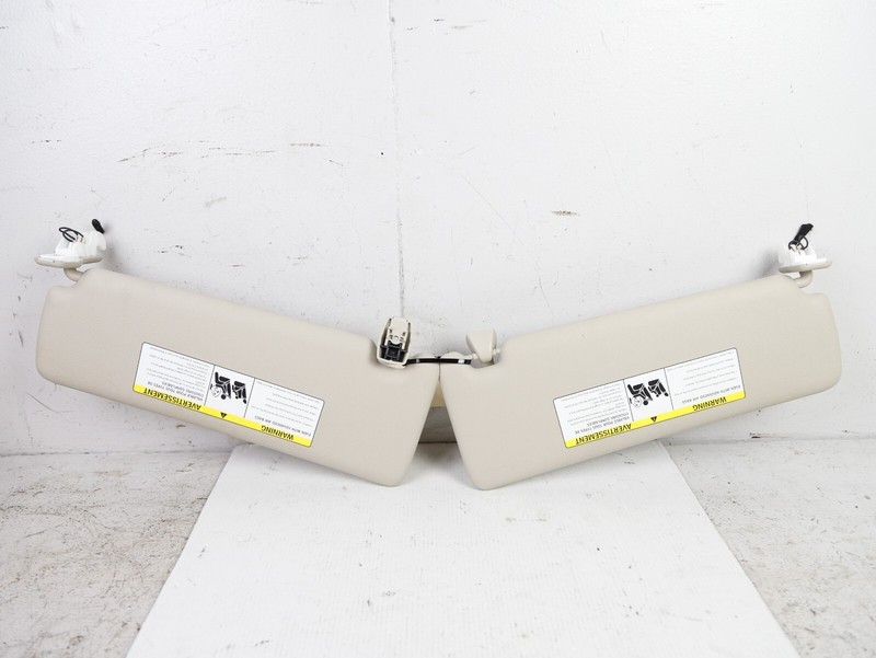BMW 428i RIGHT LEFT SIDE SET INTERIOR SUNVISOR SUN VISOR BEIGE OEM 14-16