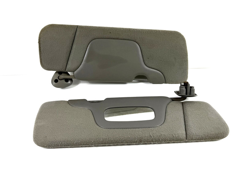 1999–2002 Chevy Silverado Sierra Sun Visors Pair Gray Left & Right OEM