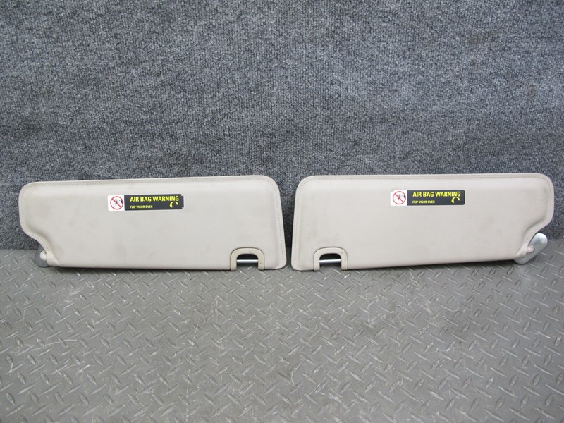 07-10 BENTLEY CONTINENTAL GTC FRONT LEFT & RIGHT SUN VISOR SET OF 2